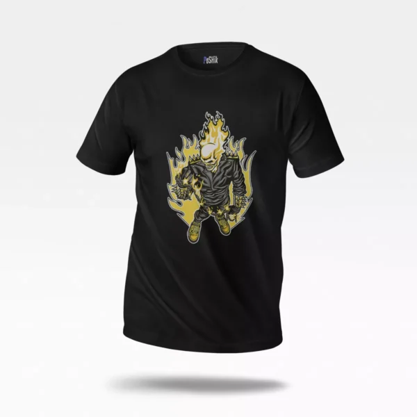 تیشرت جمجمه شعله‌ور طرح گوست رایدر (Ghost Rider)