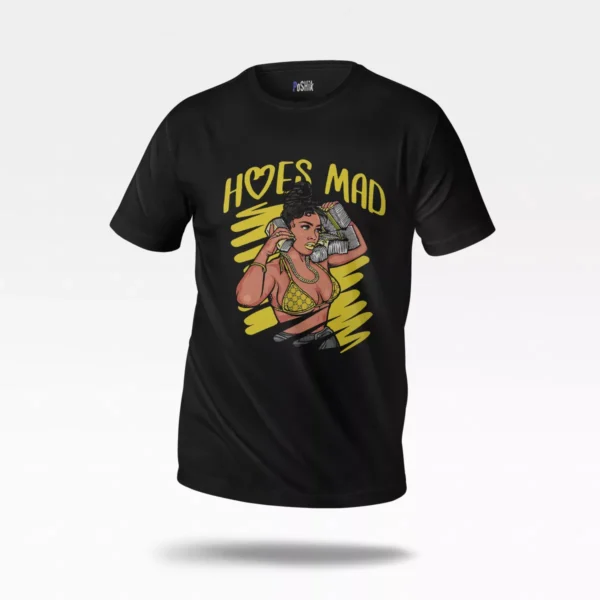 تیشرت دخترانه طرح Hoes Mad