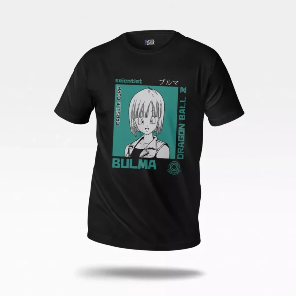 تیشرت انیمه دراگون بال طرح بولما (Bulma)