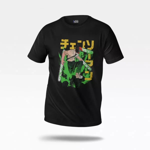 تیشرت انیمه وان پیس طرح زورو شمشیرزن (Zoro)