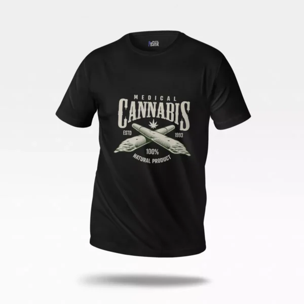 تیشرت طرح برگ شاهدانه Medical Cannabis