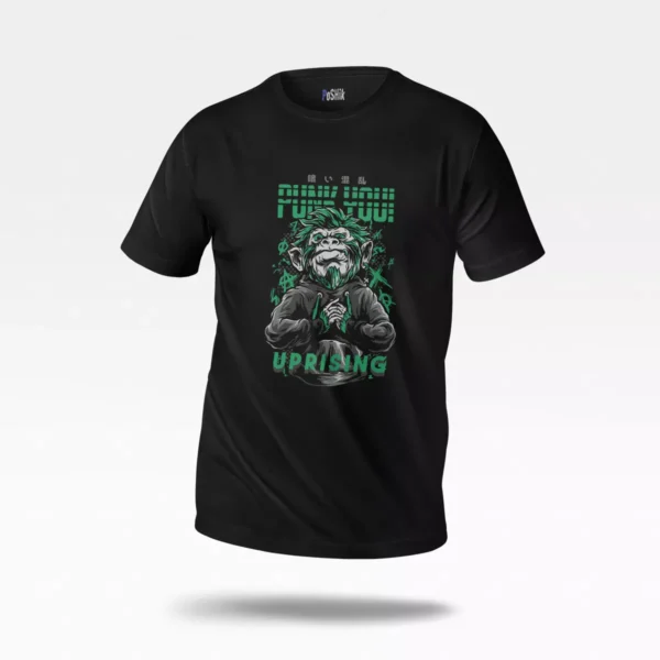 تیشرت طرح میمون Punk You Uprising