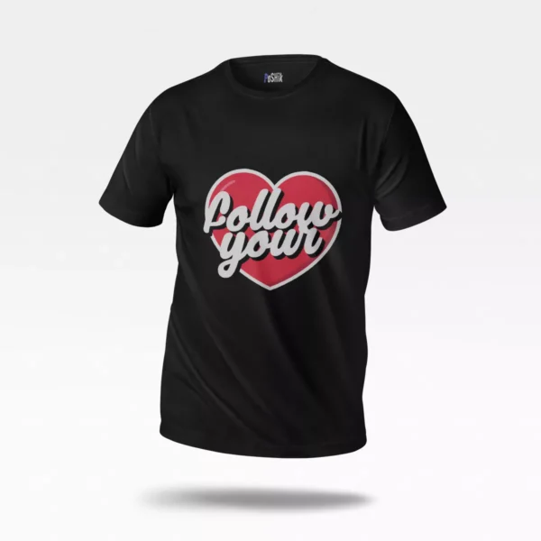 تیشرت قلب طرح دنبال قلبت (Follow Your Heart)