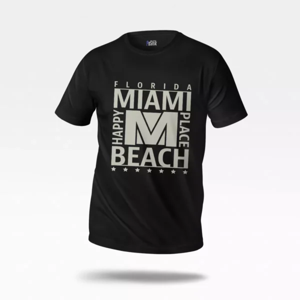 تیشرت تابستانی طرح Miami Beach Florida
