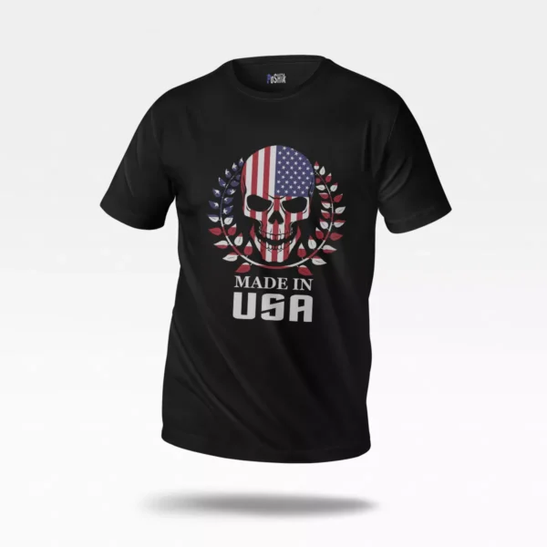 تیشرت جمجمه طرح Made in USA