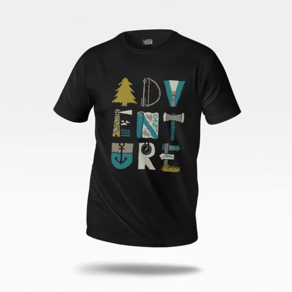 تیشرت ماجراجویی طرح تایپوگرافی Adventure