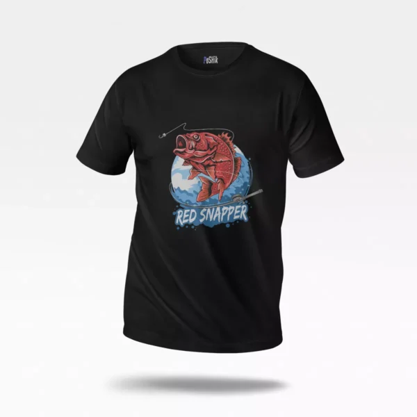 تیشرت ماهیگیری طرح ماهی Red Snapper