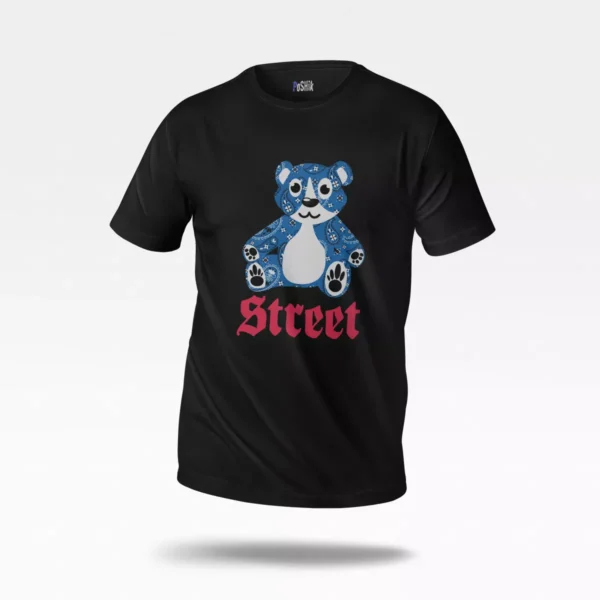 تیشرت خرس آبی طرح Street