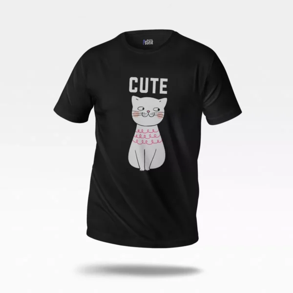 تیشرت گربه طرح Cute