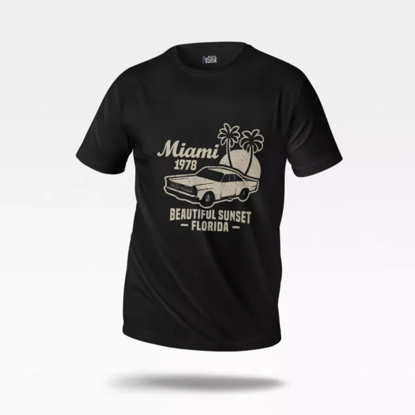 تیشرت ماشین رترو طرح Miami 1978