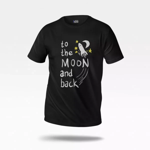 تیشرت نوشته To the Moon and Back