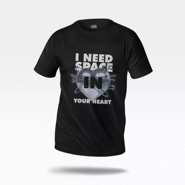 تیشرت قلب شکسته طرح I Need Space