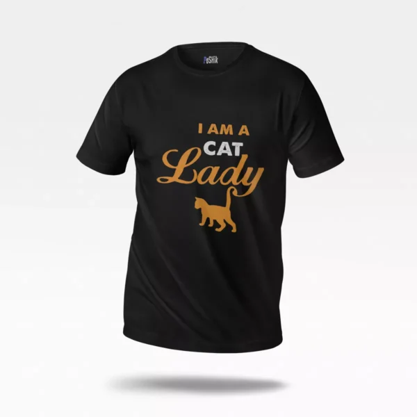تیشرت گربه طرح I Am A Cat Lady