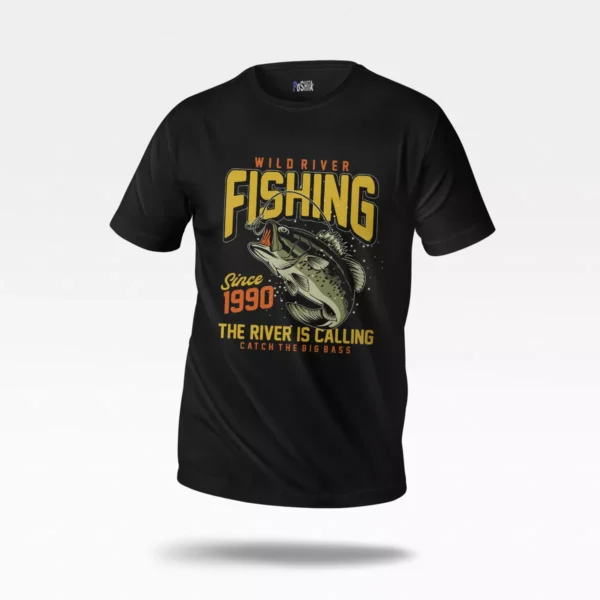 تیشرت ماهیگیری طرح Wild River Fishing