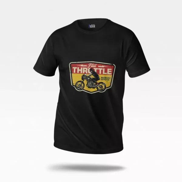 تیشرت موتورسیکلت طرح Full Throttle