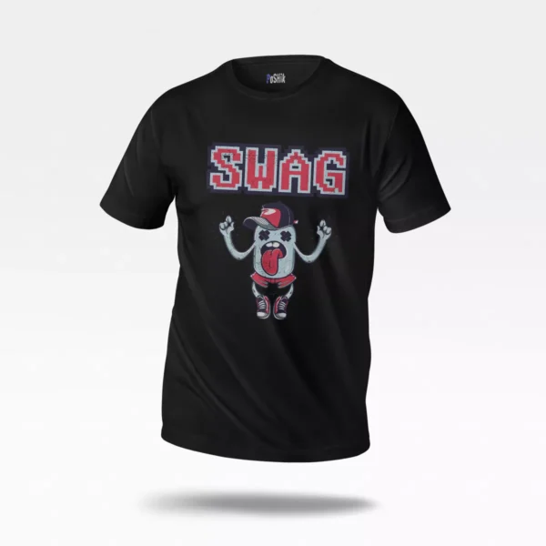 تیشرت گربه کارتونی طرح Swag