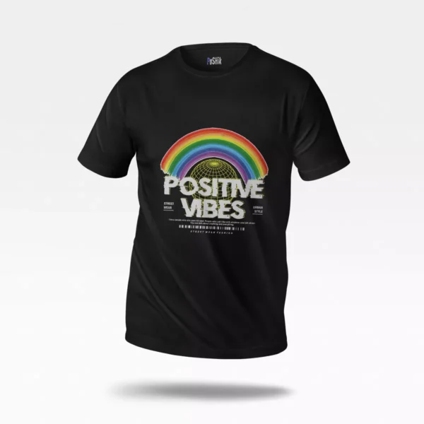 تیشرت حال و هوای مثبت طرح Positive Vibes