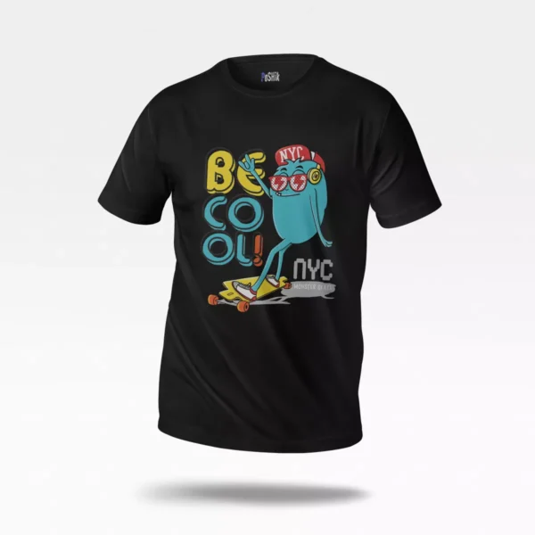 تیشرت کارتونی طرح Be Cool NYC