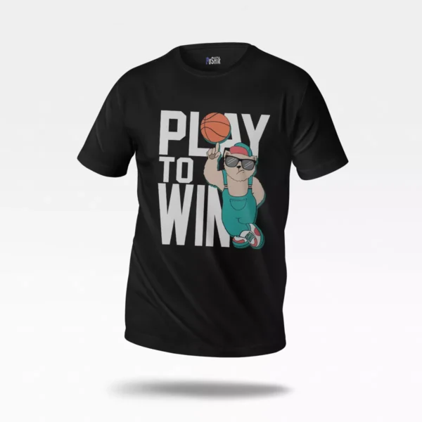 تیشرت بسکتبال طرح Play To Win کارتونی