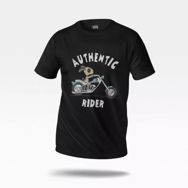 تیشرت سگ موتورسواری طرح Authentic Rider