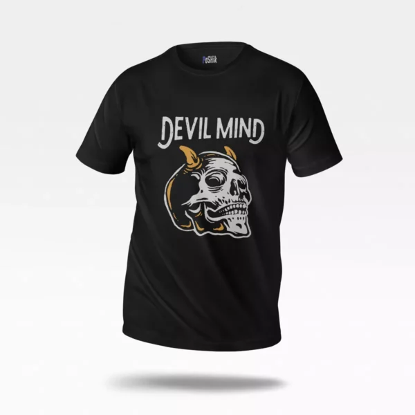 تیشرت جمجمه طرح Devil Mind