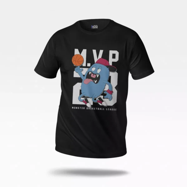 تیشرت بسکتبال طرح هیولای کارتونی MVP مایکل جردن