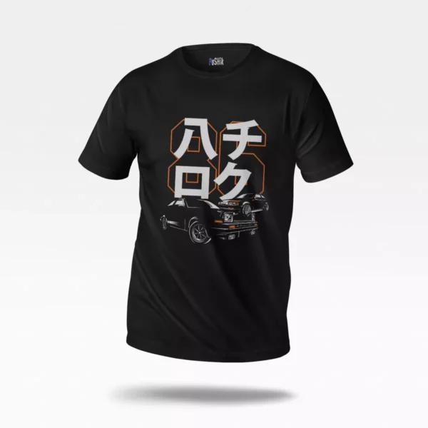 تیشرت تویوتا AE86 طرح هاچی‌روکو (Toyota AE86)
