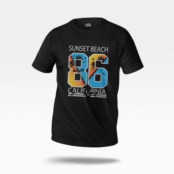 تیشرت تابستانی طرح Sunset Beach California