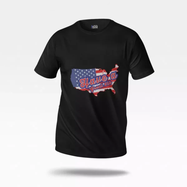 تیشرت نقشه آمریکا طرح Have A Great 4th