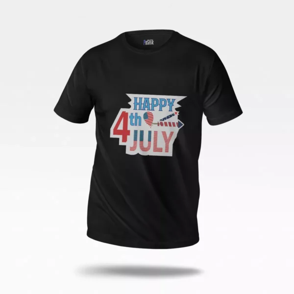 تیشرت روز استقلال آمریکا طرح Happy 4th Of July