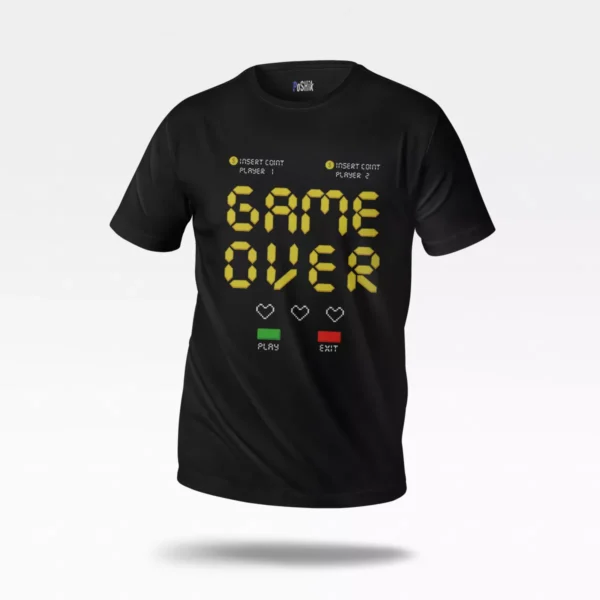 تیشرت گیمینگ طرح Game Over