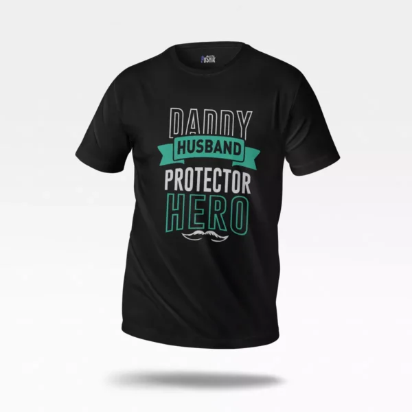 تیشرت پدر و همسر طرح Protector Hero