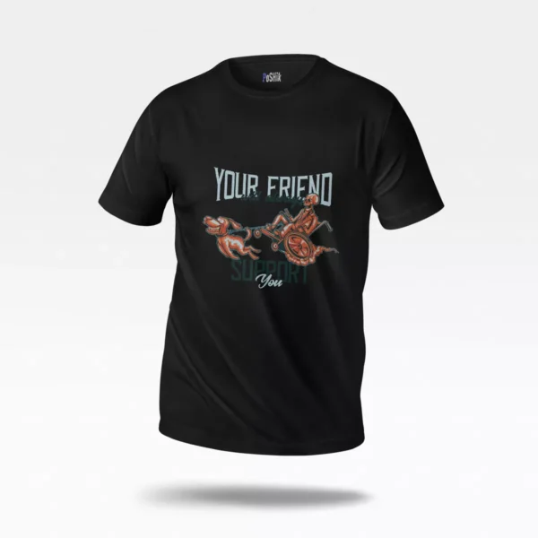 تیشرت سگ طرح Your Friend Support You