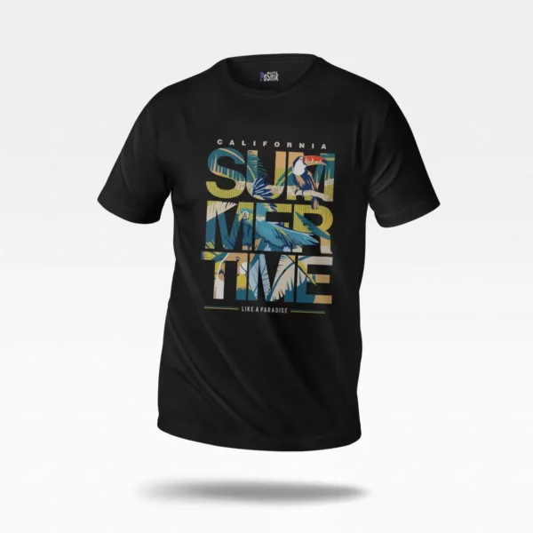 تیشرت تابستانی طرح کالیفرنیا رترو (Summer Time)