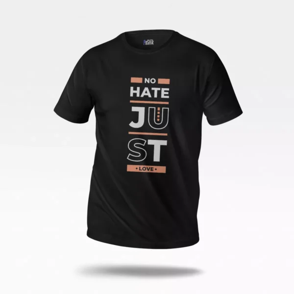 تیشرت عاشقانه نوشته No Hate Just Love