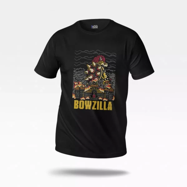 تیشرت سوپر ماریو طرح Bowzilla