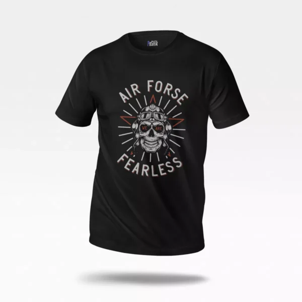 تیشرت جمجمه خلبان طرح Air Force Fearless