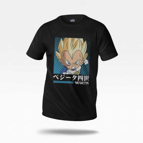 تیشرت انیمه دراگون بال طرح وجیتا (Vegeta)