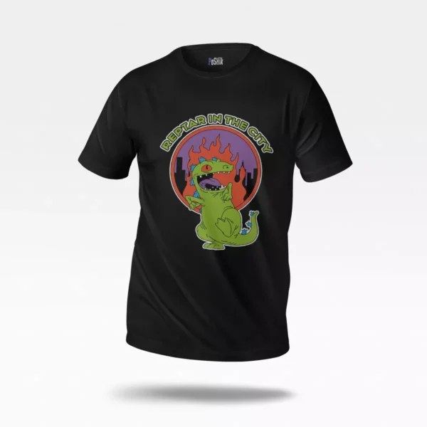 تیشرت انیمیشن راگرتز طرح دایناسور رپتار (Rugrats Reptar)