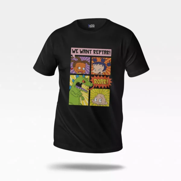 تیشرت انیمیشن راگرتز طرح نوستالژیک (Rugrats Pop Art)