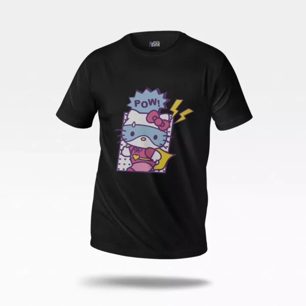 تیشرت هلو کیتی طرح POW (Hello Kitty)