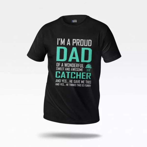 تیشرت پدر بسکتبالی طرح Proud Dad