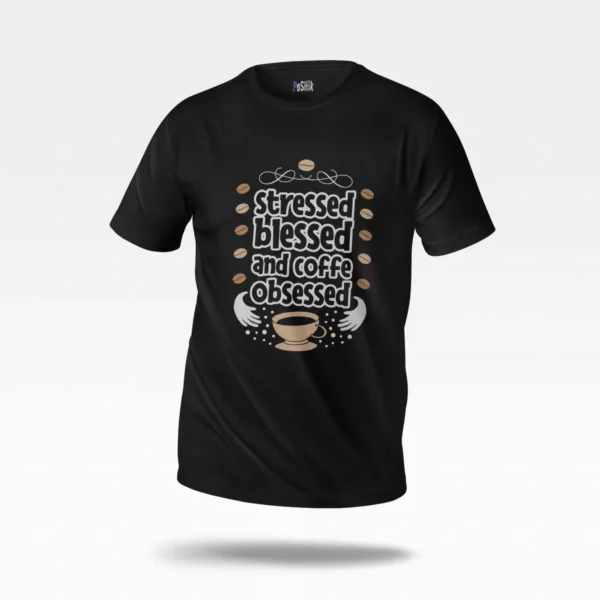 تیشرت طرح قهوه There Is No Life Before Coffee