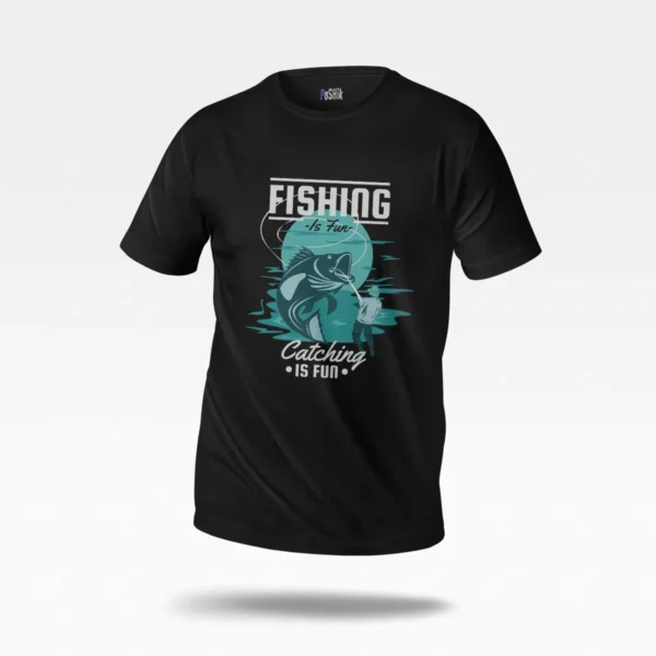 تیشرت ماهیگیری طرح Catching Is Fun