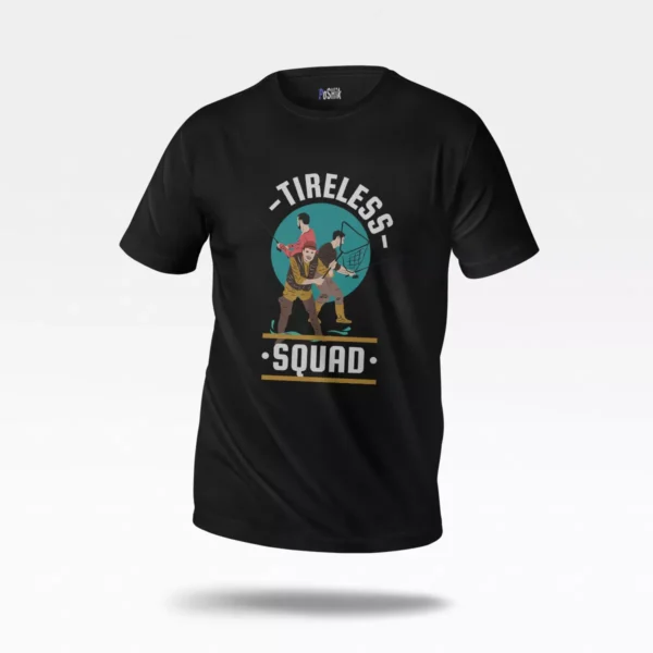تیشرت ماهیگیری طرح Tireless Squad