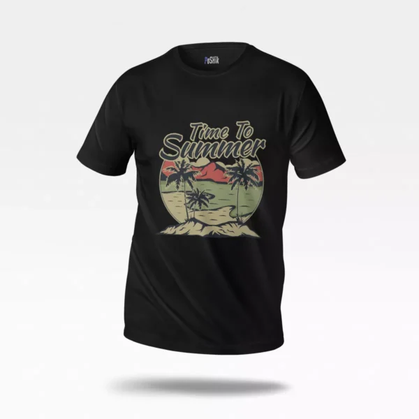 تیشرت تابستانی طرح Time To Summer