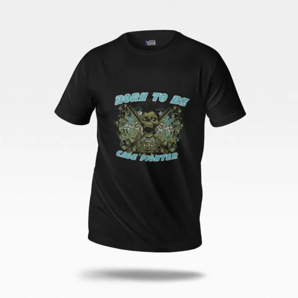 تیشرت مبارز قفس طرح Born To Be Cage Fighter