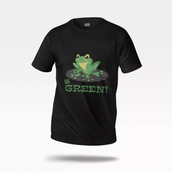 تیشرت قورباغه طرح Be Green