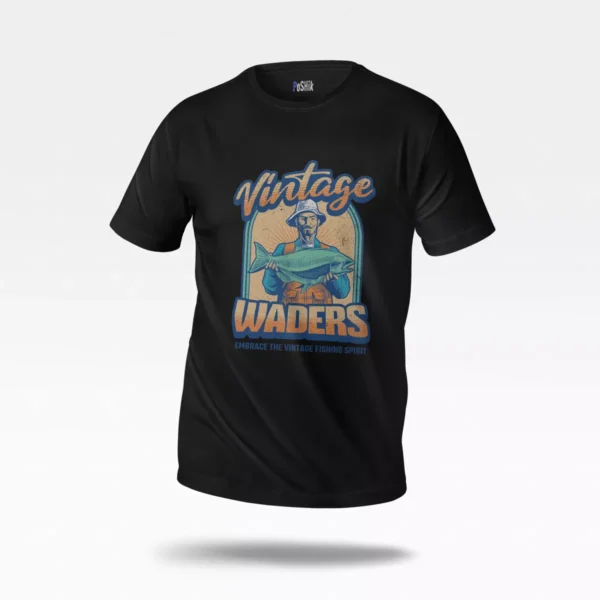 تیشرت ماهیگیری وینتیج طرح Vintage Waders