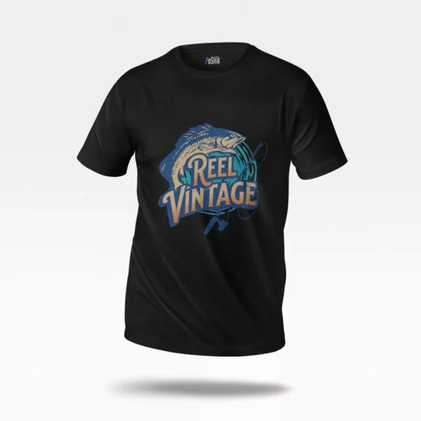 تیشرت ماهیگیری طرح Reel Vintage